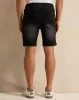 Men Black Denim Shorts sold by Redtag