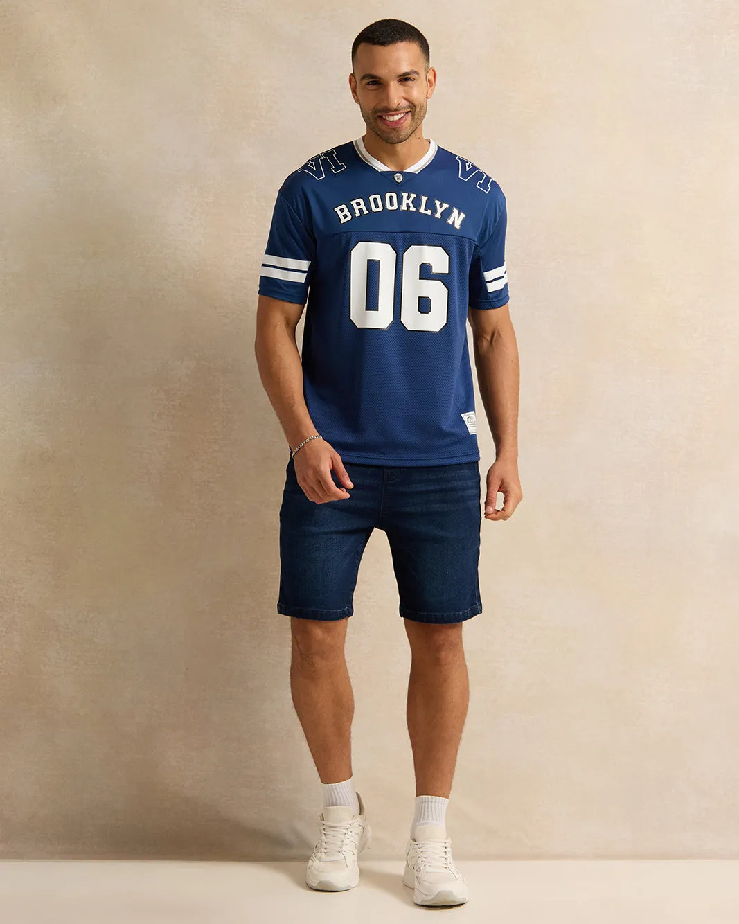 Men Blue Denim Shorts sold by Redtag product image thumbnail 2