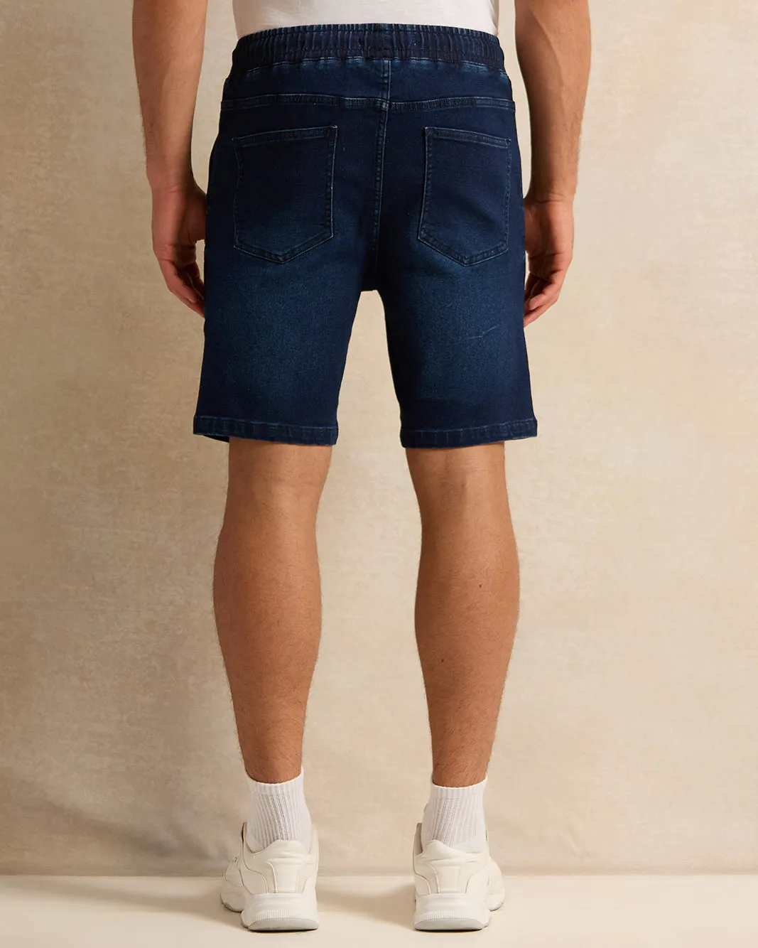 Men Blue Denim Shorts sold by Redtag product image thumbnail 3