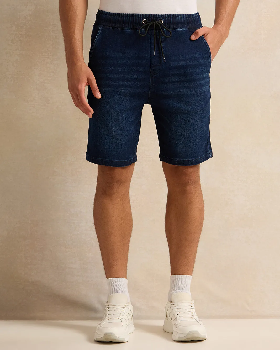 Men Blue Denim Shorts sold by Redtag