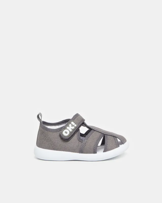 Infant Boys Grey Strap Sneaker sold by Redtag