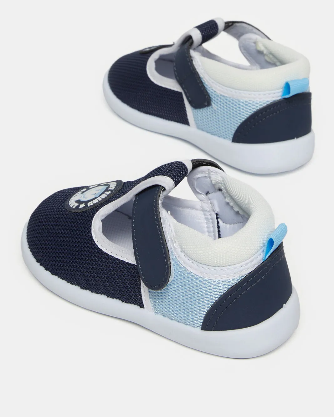 Infant Boys Navy Strap Sneaker sold by Redtag product image thumbnail 4