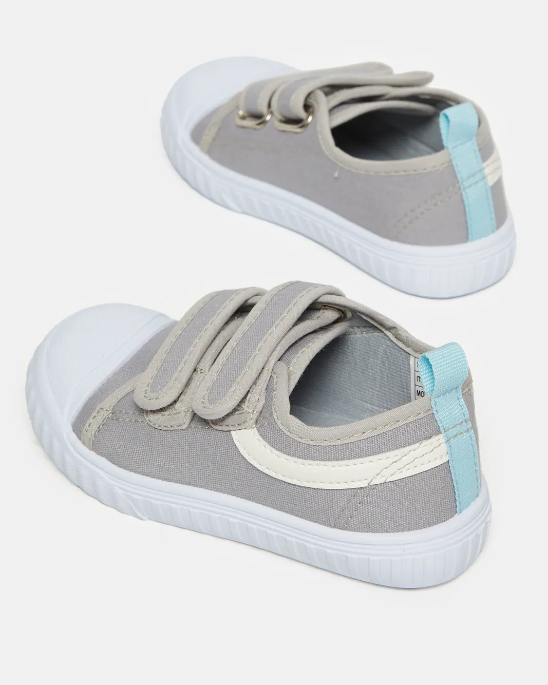 Infant Boys Grey Double Strap Sneaker sold by Redtag product image thumbnail 4