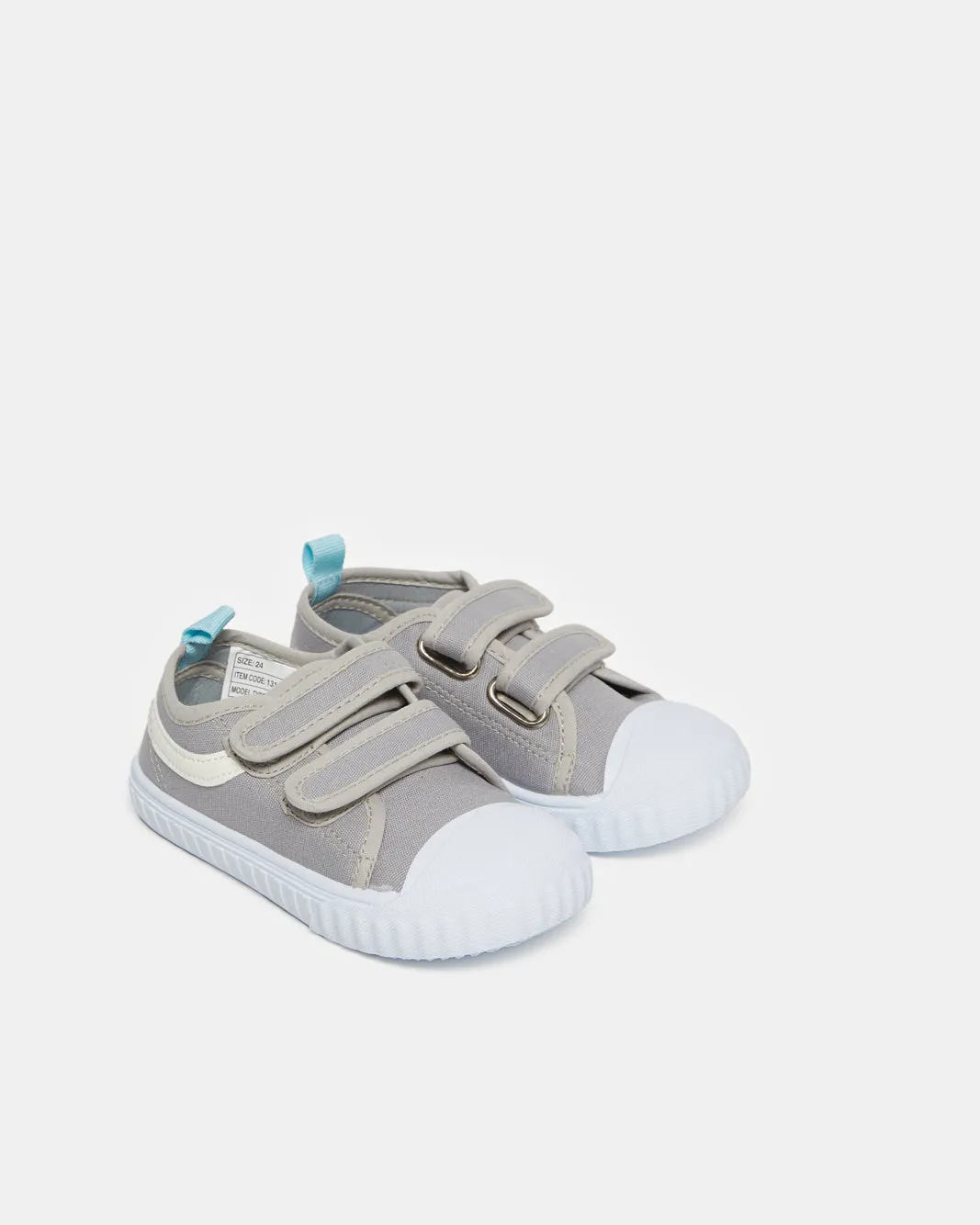 Infant Boys Grey Double Strap Sneaker sold by Redtag product image thumbnail 2