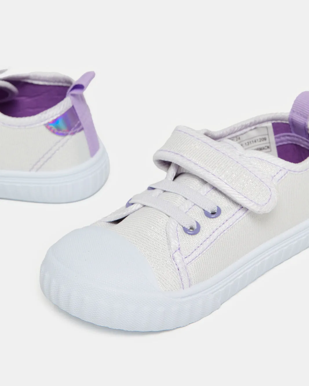 Infant Girls Silver Velcro Sneaker sold by Redtag product image thumbnail 3