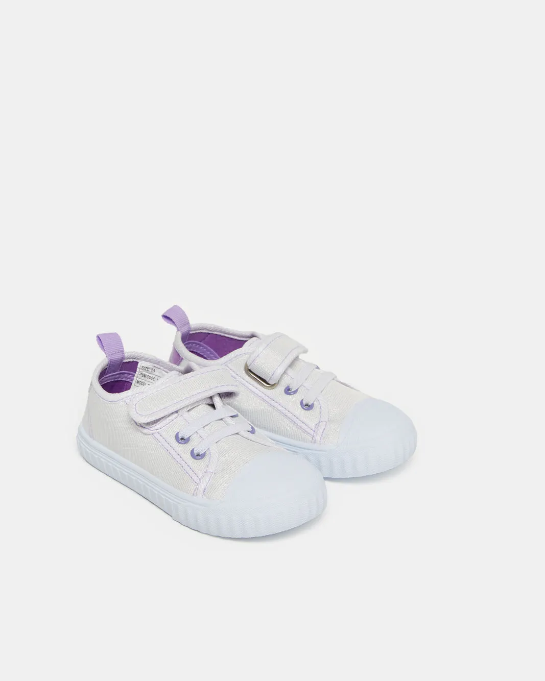Infant Girls Silver Velcro Sneaker sold by Redtag product image thumbnail 2
