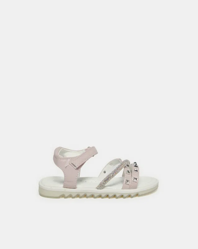 Girls Silver Stud Sandal sold by Redtag