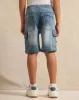 Boys Blue Denim Cargo Shorts sold by Redtag