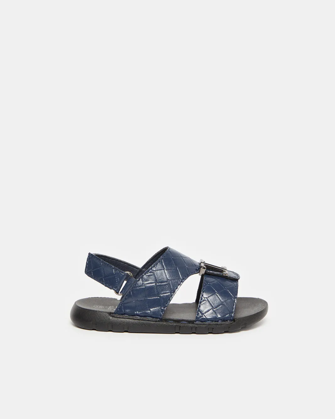 Boys Navy Textured Arabic Sandal sold by Redtag
