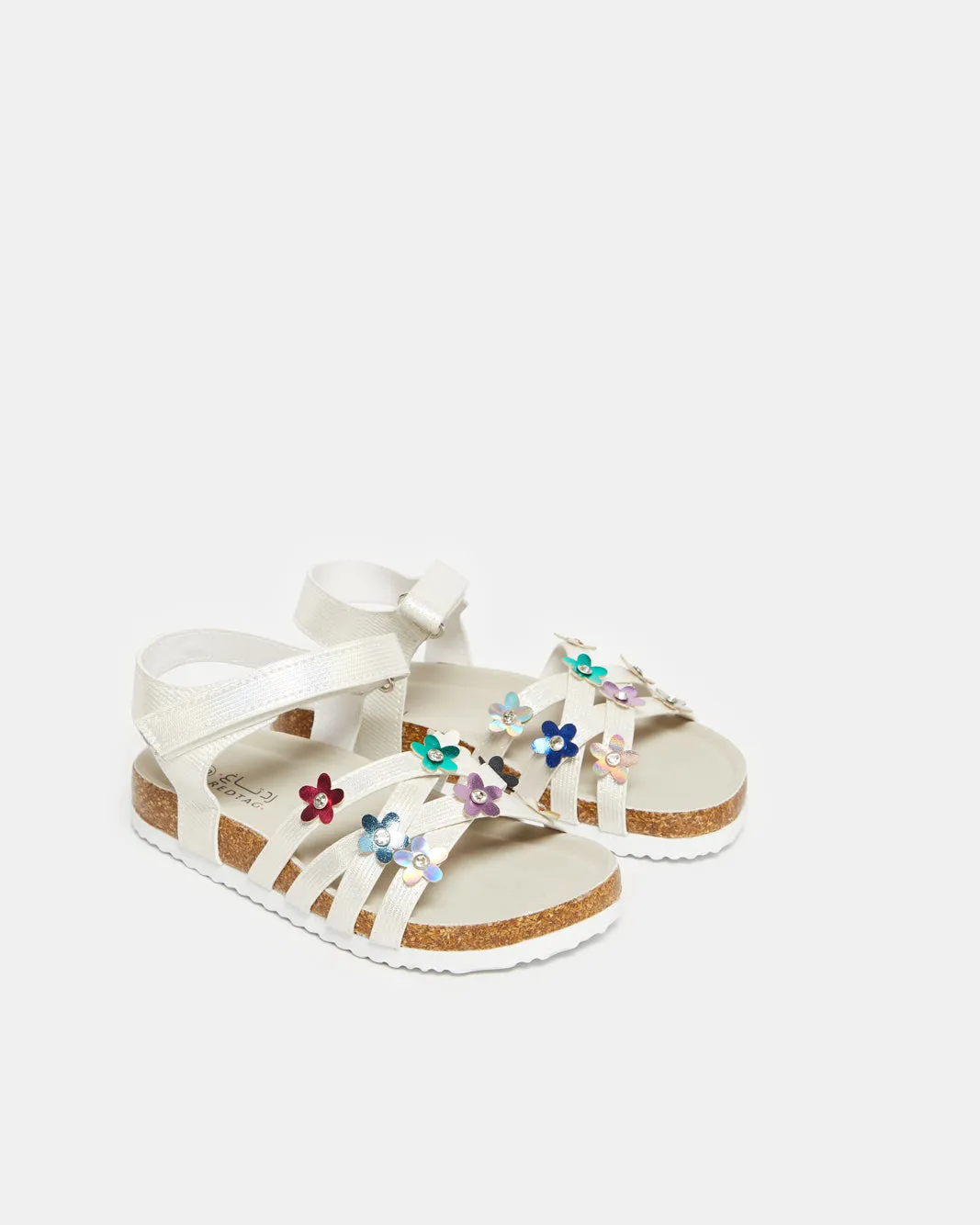Girls White Embellished Sandal sold by Redtag product image thumbnail 2