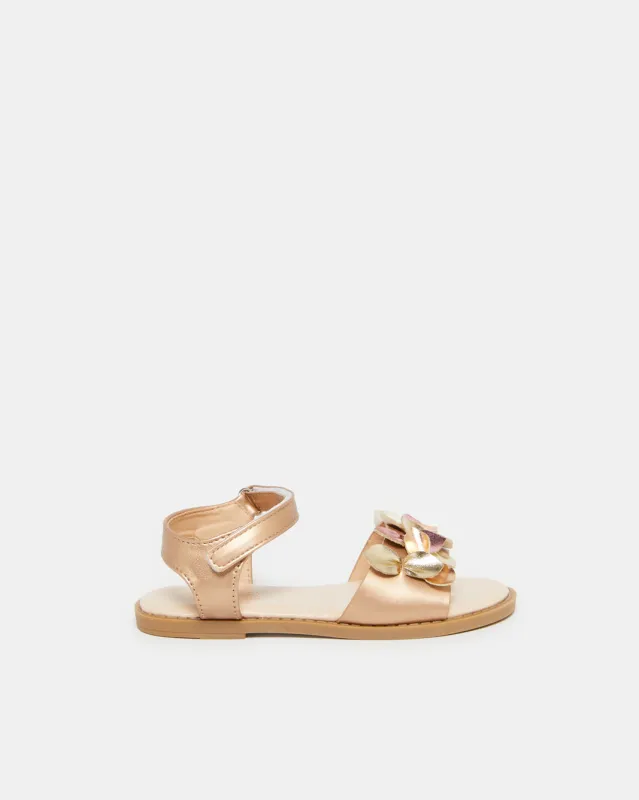 Girls Gold Embellished Sandal sold by Redtag