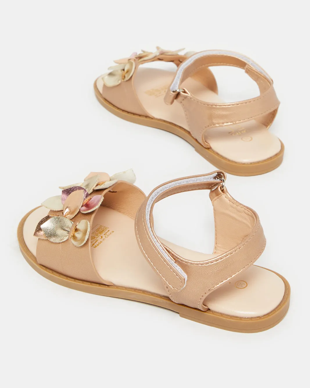 Girls Gold Embellished Sandal sold by Redtag product image thumbnail 4