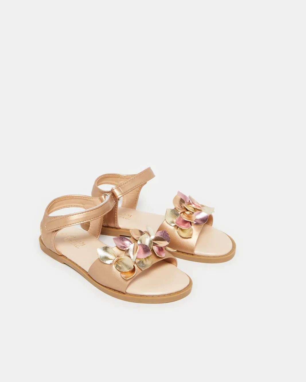 Girls Gold Embellished Sandal sold by Redtag product image thumbnail 2