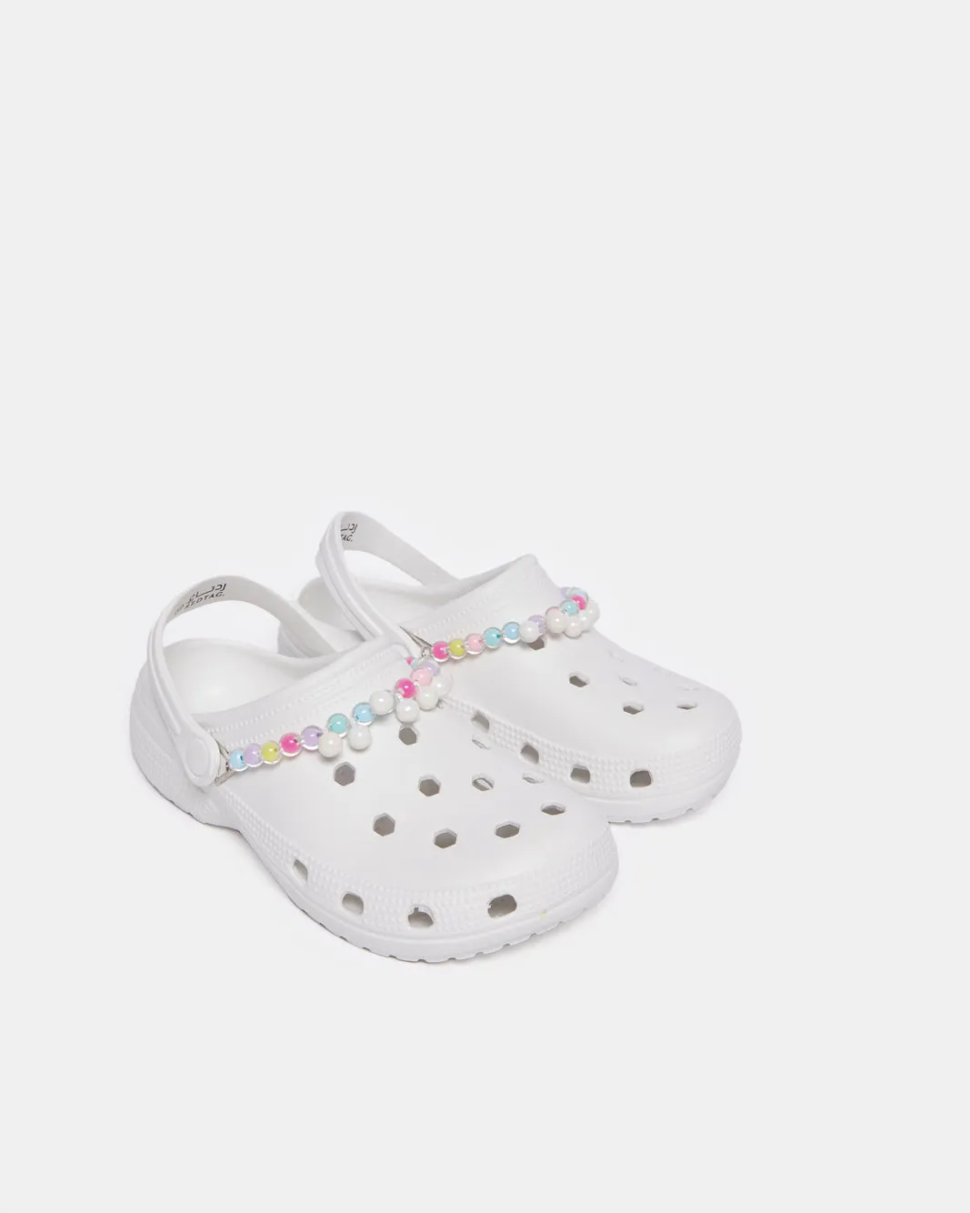 Senior Girls White Beads Clog sold by Redtag product image thumbnail 2
