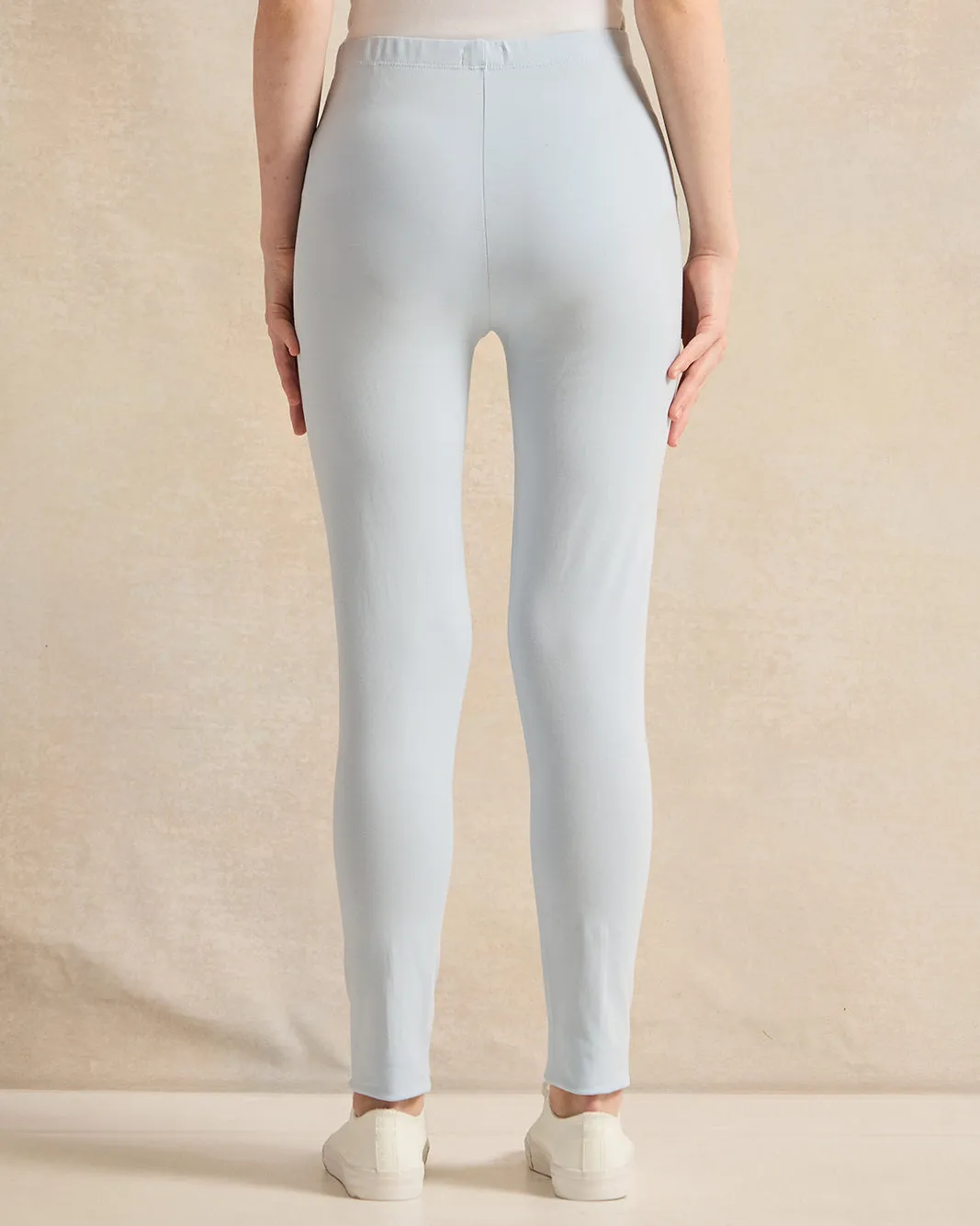 Senior Girls Blue Plain Leggings sold by Redtag product image thumbnail 3