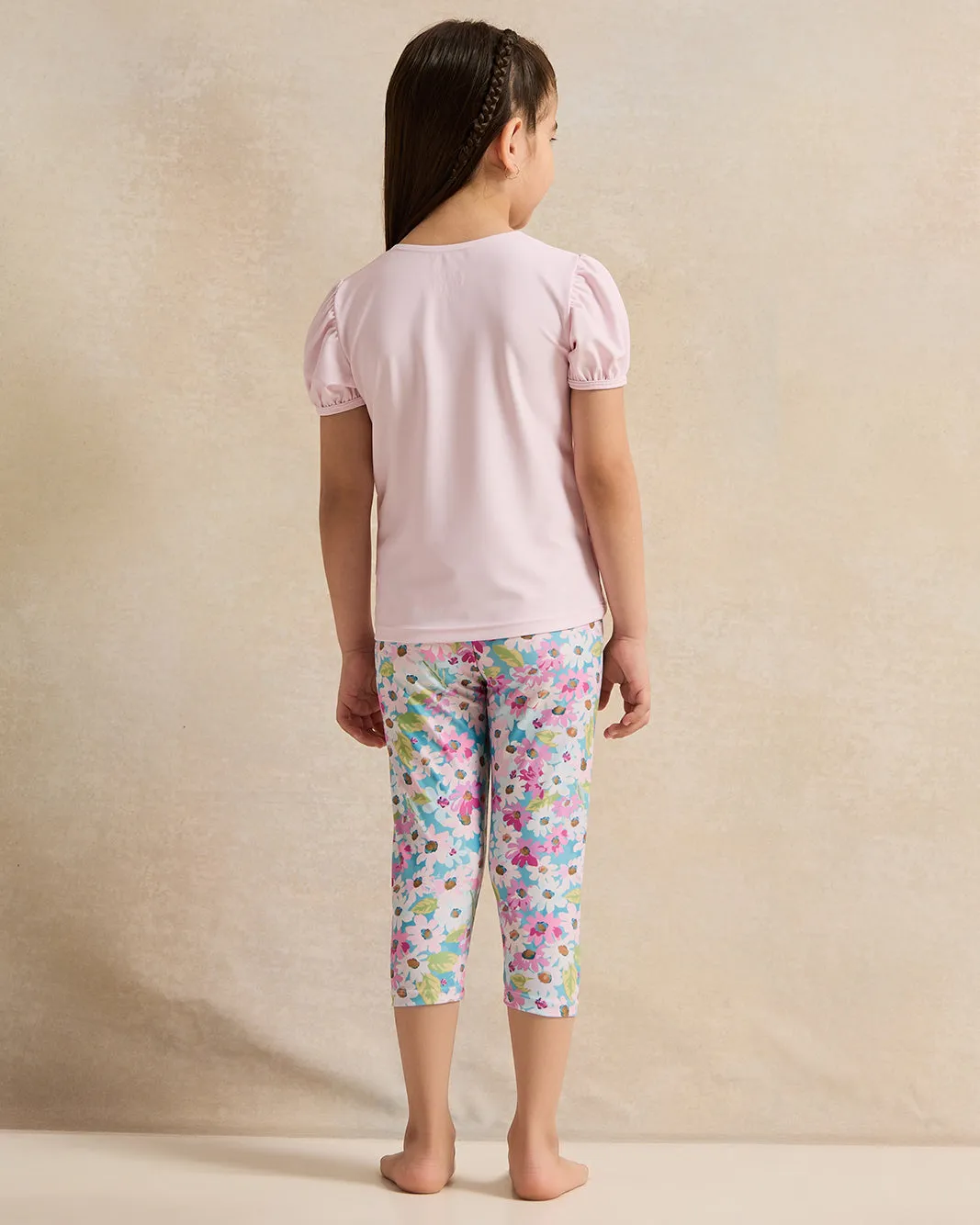 Girls Pink Printed Swimsuit Set (2 Piece) sold by Redtag product image thumbnail 4