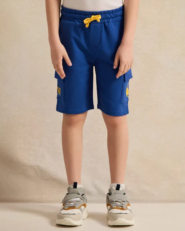 Boys Blue Golden State Shorts sold by Redtag