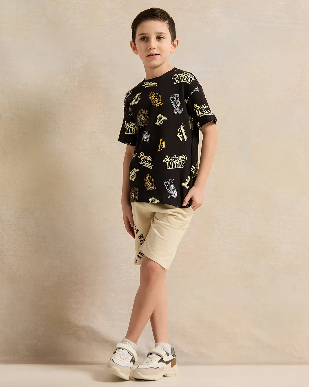 Boys Black Printed T-Shirt sold by Redtag product image thumbnail 2
