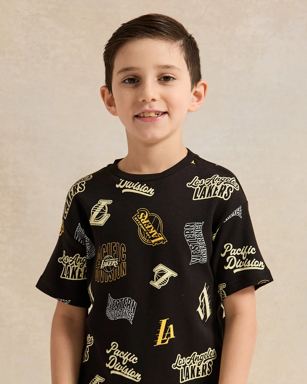Boys Black Printed T-Shirt sold by Redtag product image thumbnail 4
