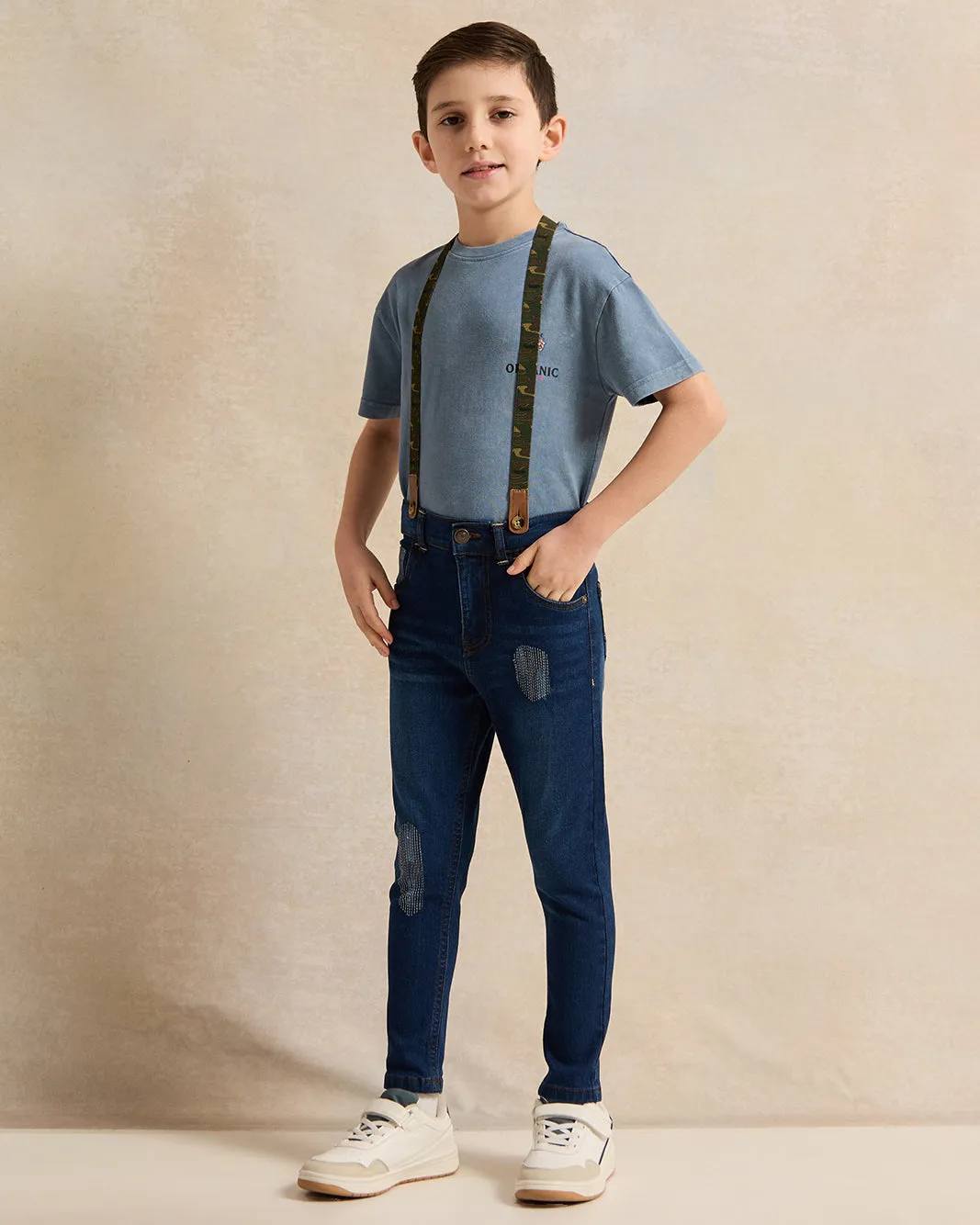 Boys Blue Printed T-shirt sold by Redtag product image thumbnail 2