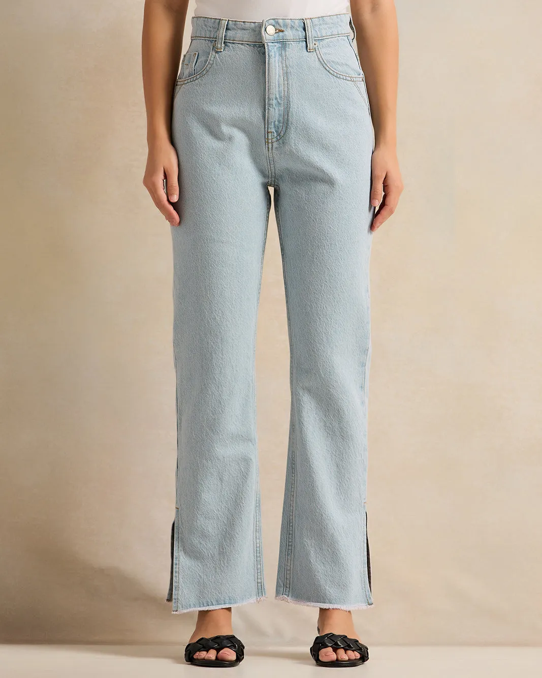 Women Blue Straight Fit Jeans sold by Redtag