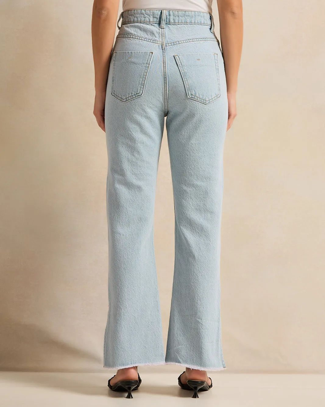 Women Blue Straight Fit Jeans sold by Redtag product image thumbnail 3