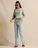 Women Blue Straight Fit Jeans sold by Redtag