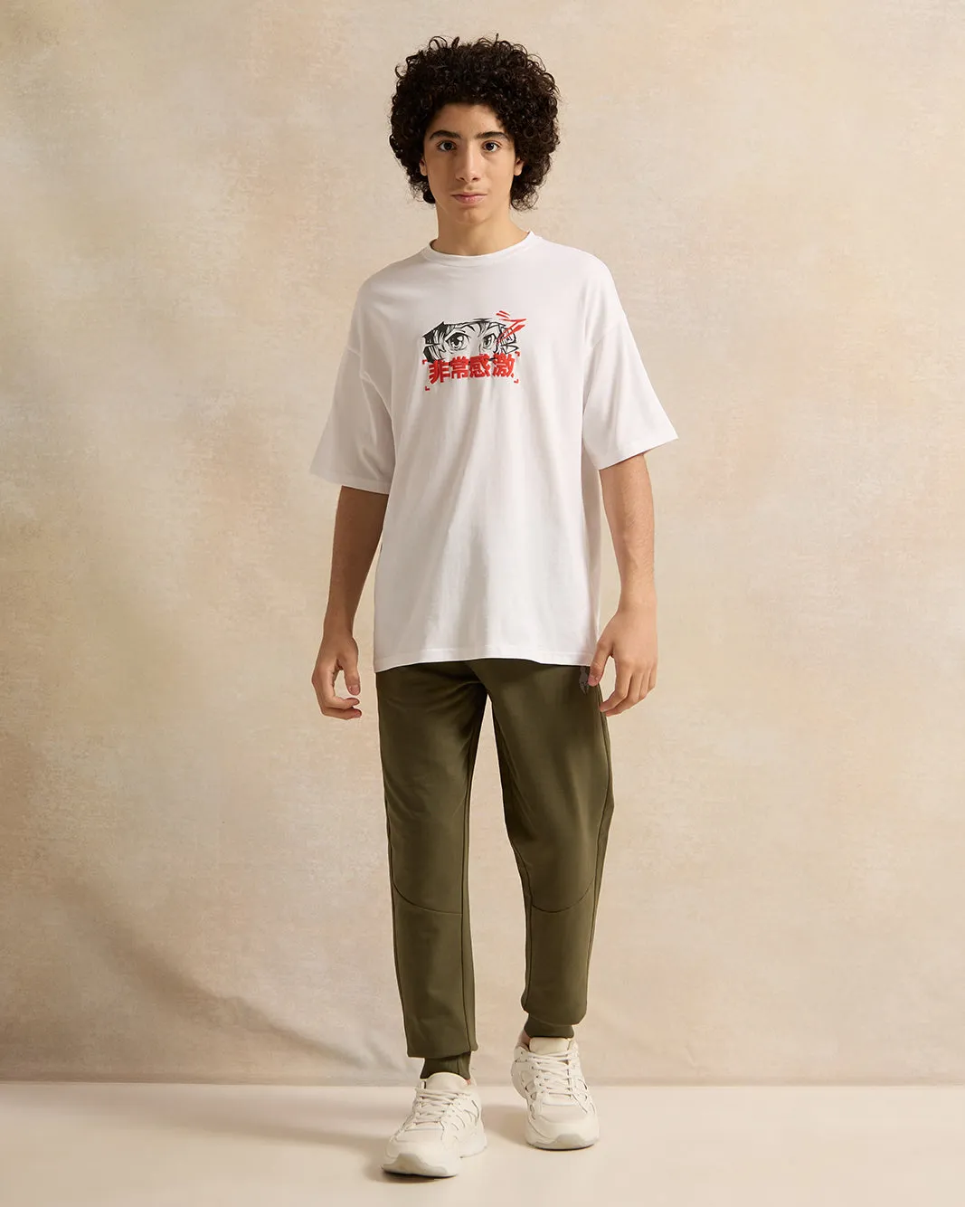 Senior Boys Olive Solid Table Active Pants sold by Redtag product image thumbnail 2