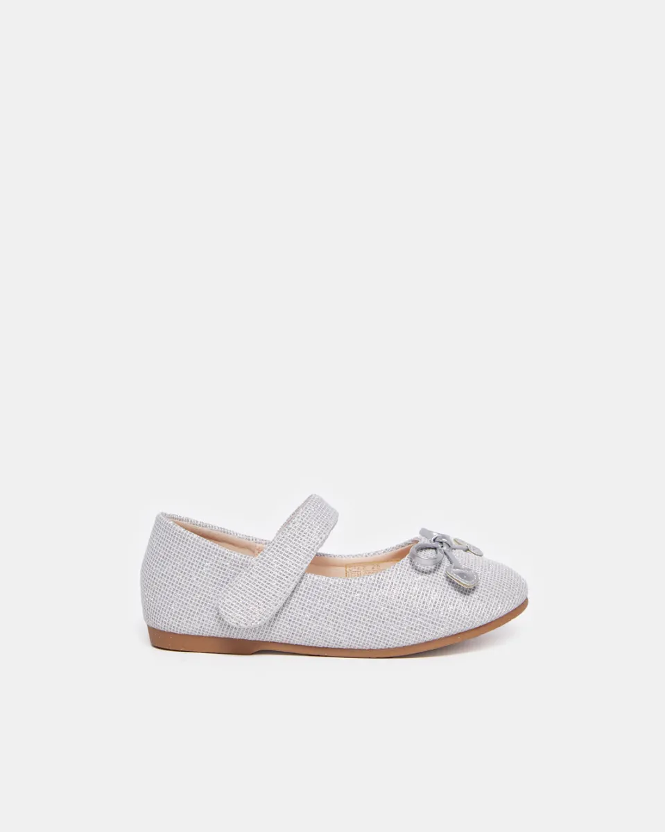 Infant Girls Silver Bow Ballerina sold by Redtag
