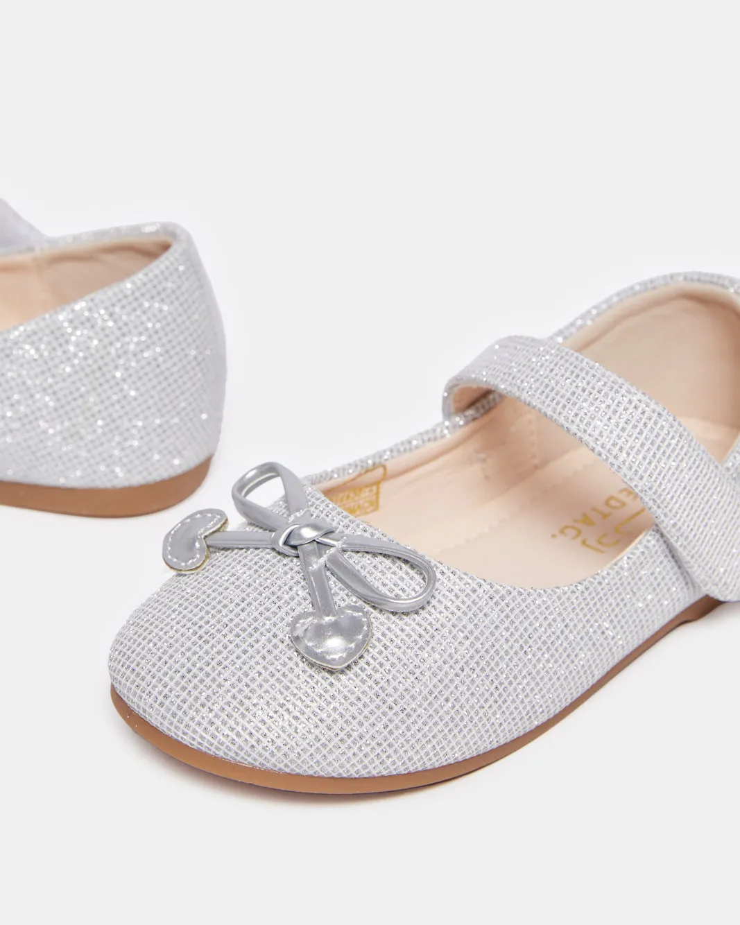 Infant Girls Silver Bow Ballerina sold by Redtag product image thumbnail 3