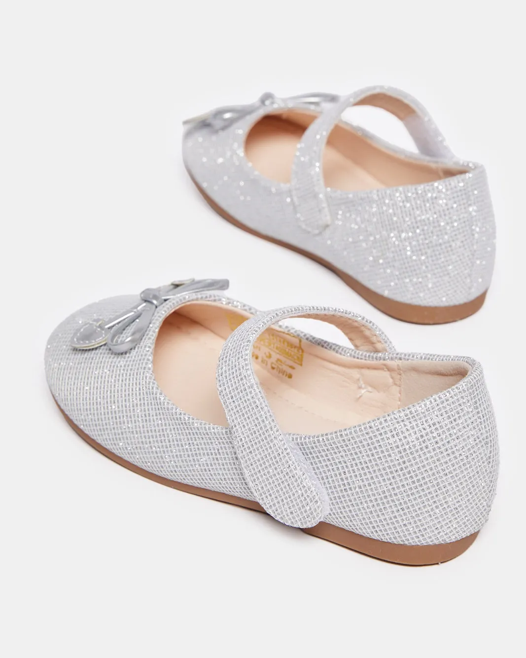 Infant Girls Silver Bow Ballerina sold by Redtag product image thumbnail 4
