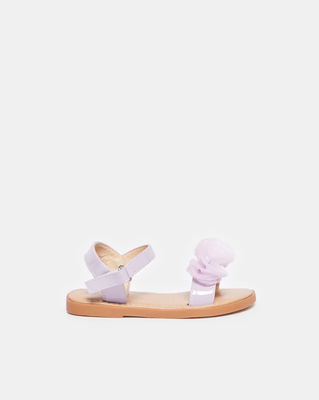 Infant Girls Lilac Bow Embellished Sandal sold by Redtag