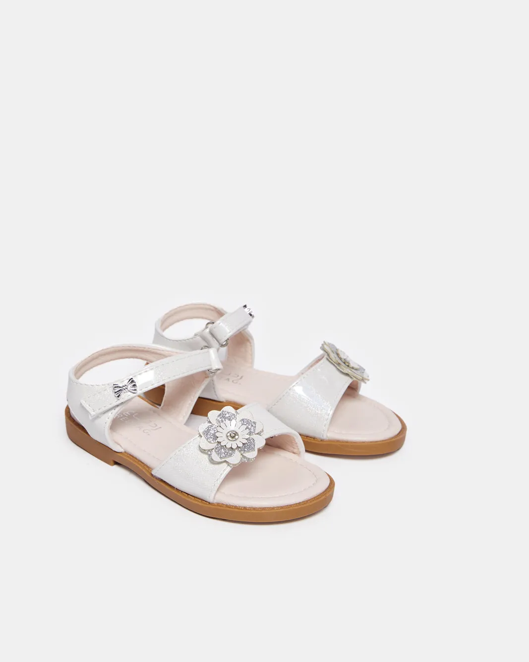 Infant Girls White Embellished Sandal sold by Redtag product image thumbnail 2