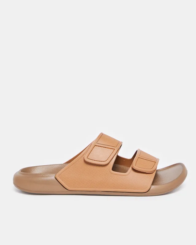 Men Brown Footbed Slide sold by Redtag