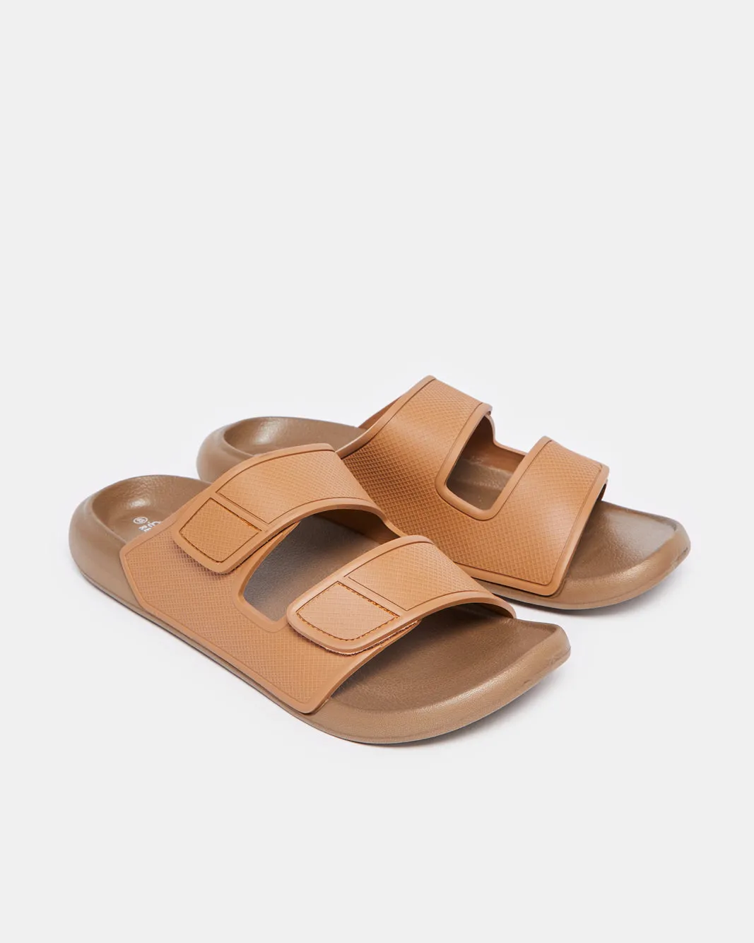 Men Brown Footbed Slide sold by Redtag product image thumbnail 2