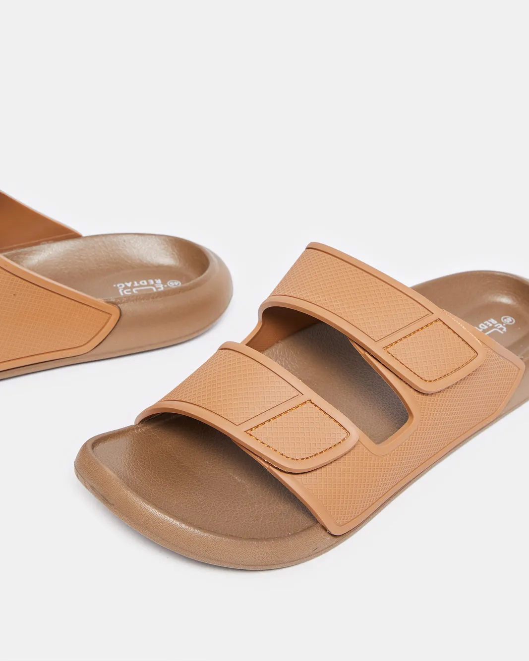 Men Brown Footbed Slide sold by Redtag product image thumbnail 3