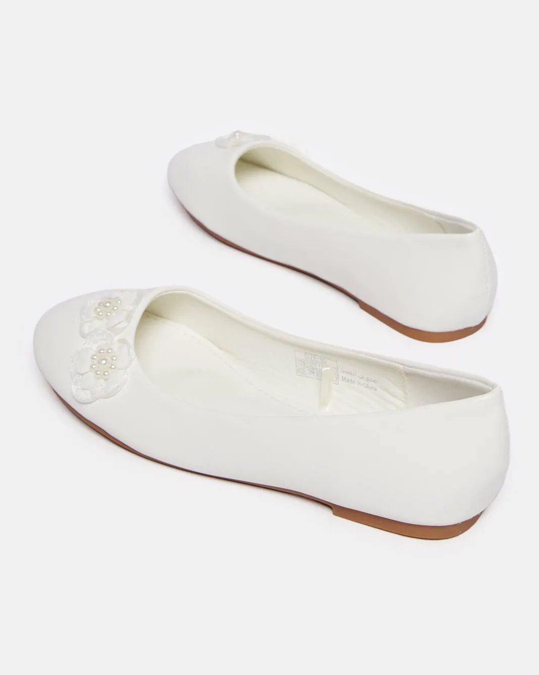 Senior Girls White Floral Ballerina sold by Redtag product image thumbnail 4