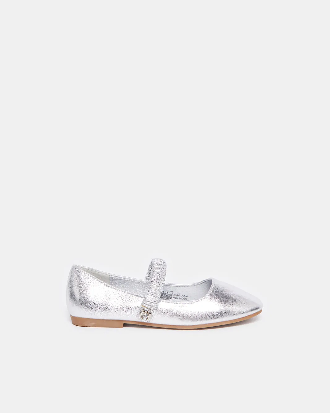 Senior Girls Silver Strap Ballerina sold by Redtag