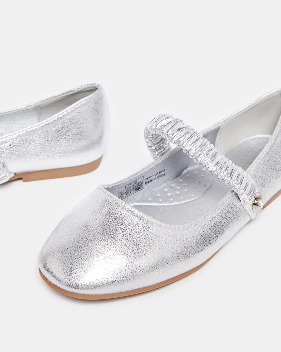 Senior Girls Silver Strap Ballerina sold by Redtag product image thumbnail 3