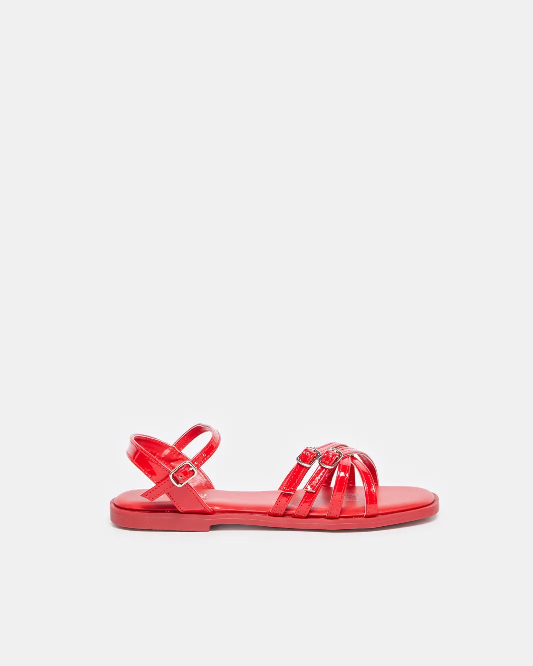 Senior Girls Red Strap Sandals sold by Redtag