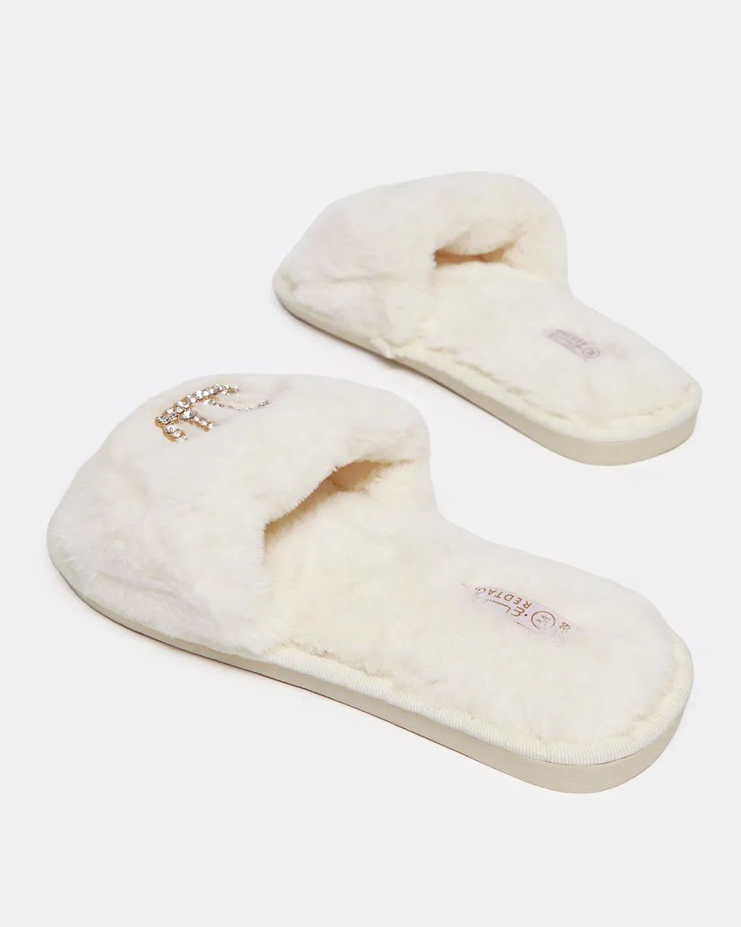 Women Beige Crown Slipper sold by Redtag product image thumbnail 4