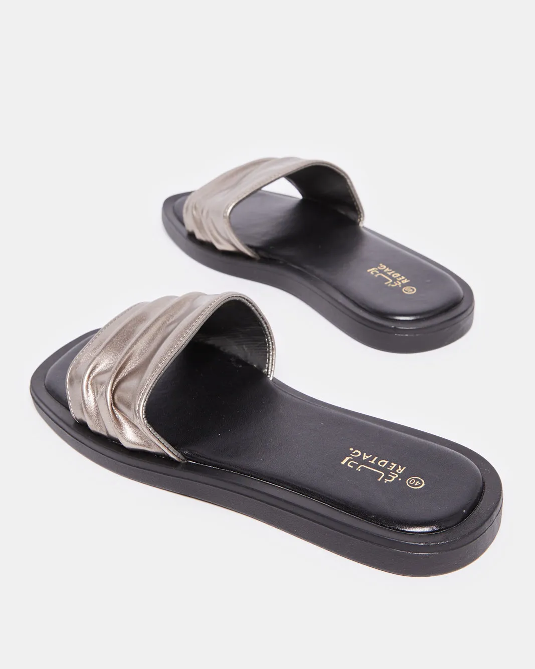 Women Silver Pleated Mule sold by Redtag product image thumbnail 4