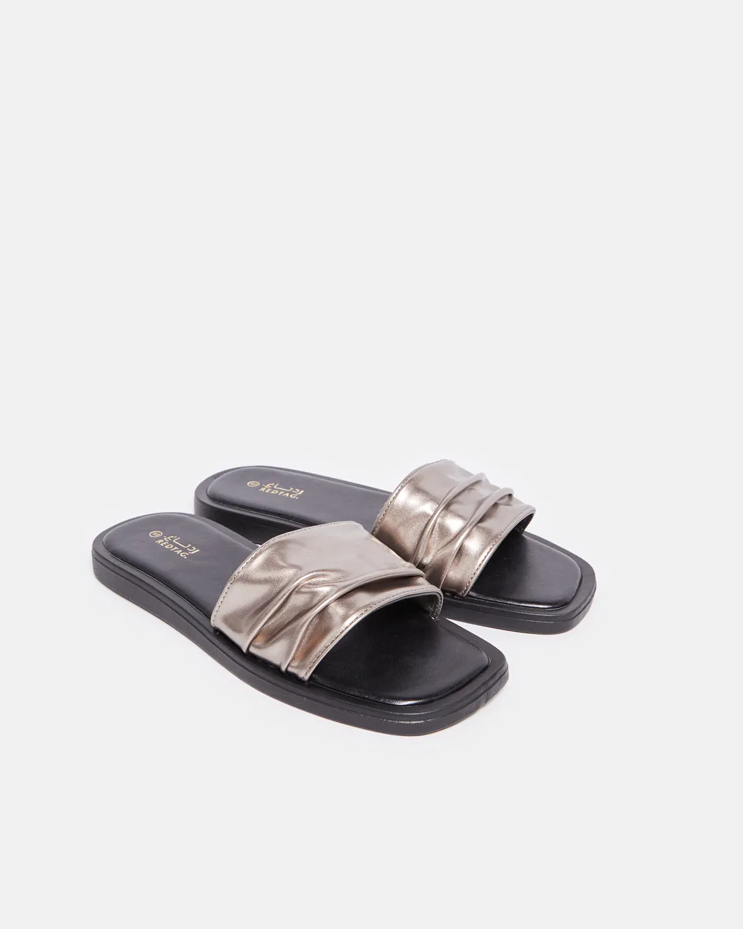 Women Silver Pleated Mule sold by Redtag product image thumbnail 2