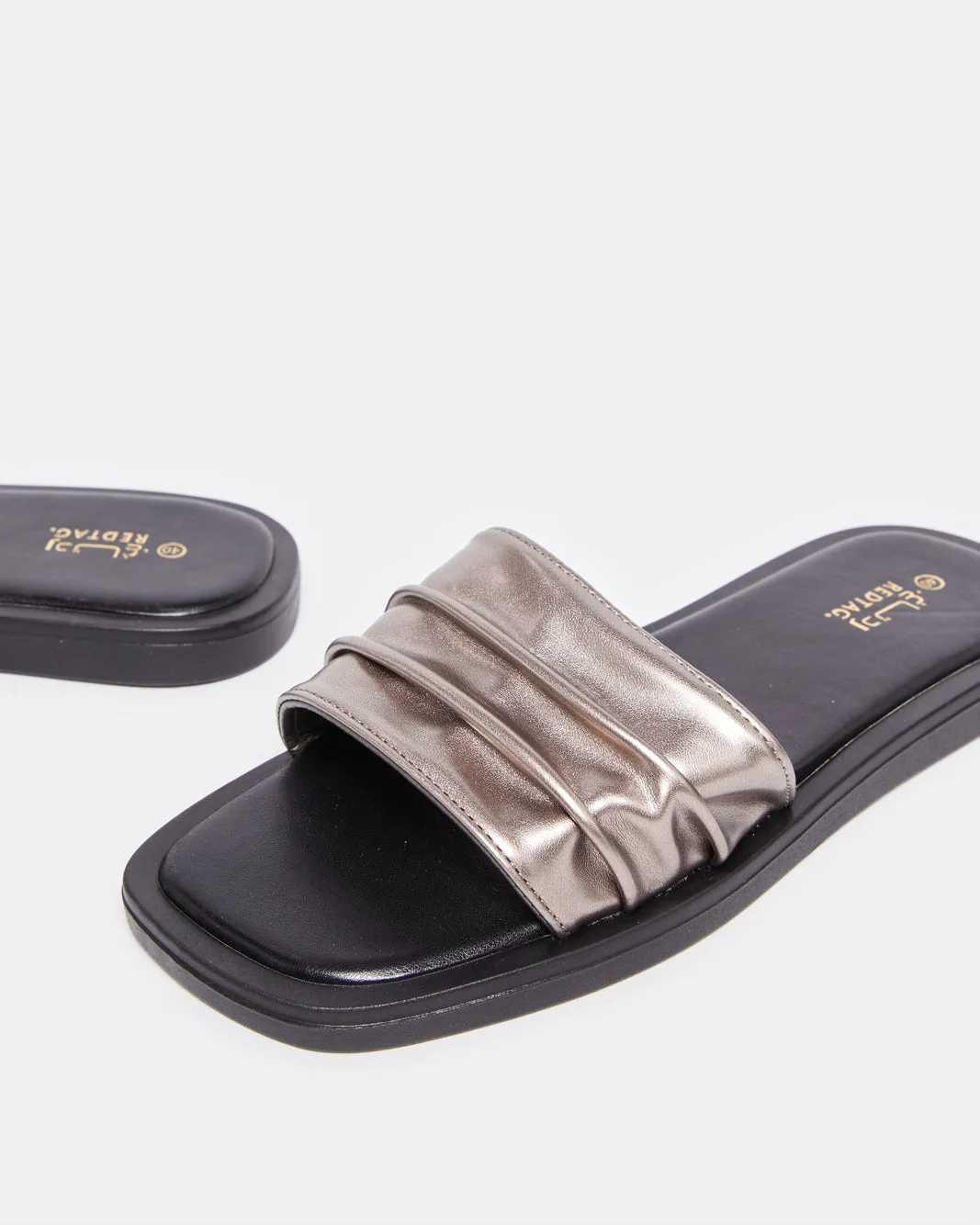 Women Silver Pleated Mule sold by Redtag product image thumbnail 3