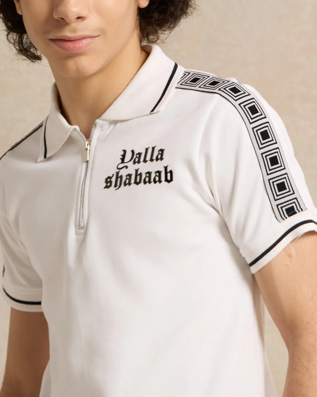 Senior Boys White Yalla Shabab Polo Shirt sold by Redtag product image thumbnail 4