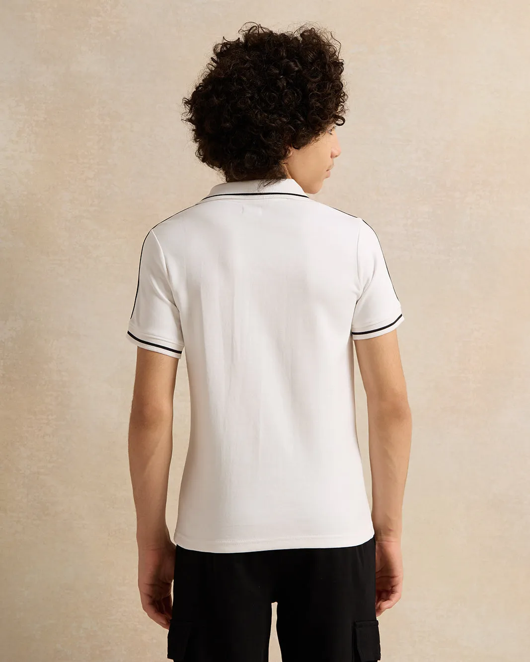 Senior Boys White Yalla Shabab Polo Shirt sold by Redtag product image thumbnail 3