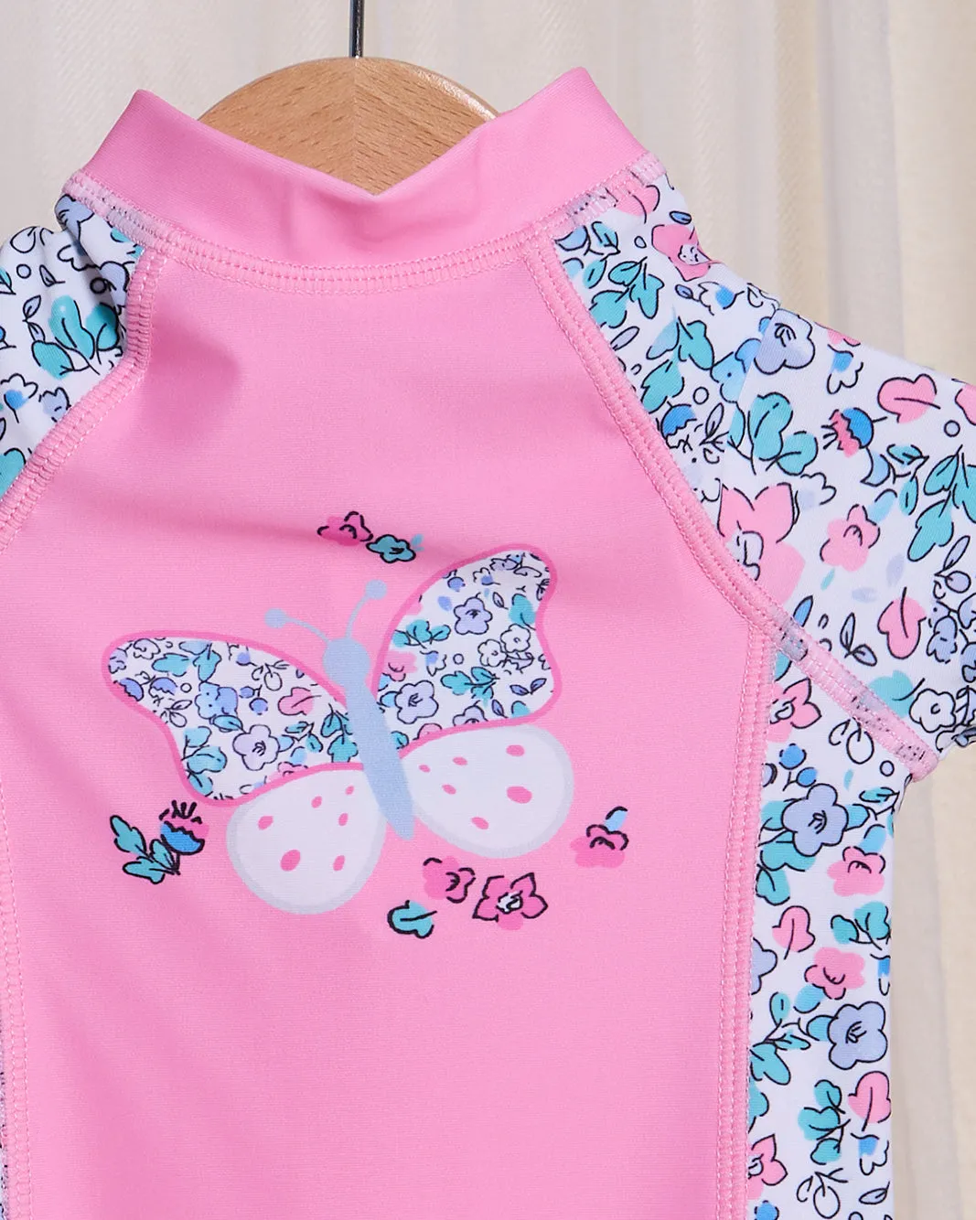 Infant Girls Pink Printed Swimsuit sold by Redtag product image thumbnail 2