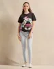 Senior Girls Black Minnie & Daisy Duck Print T-Shirt sold by Redtag