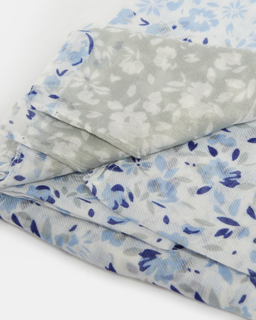 Women Blue Printed Scarf sold by Redtag product image thumbnail 4