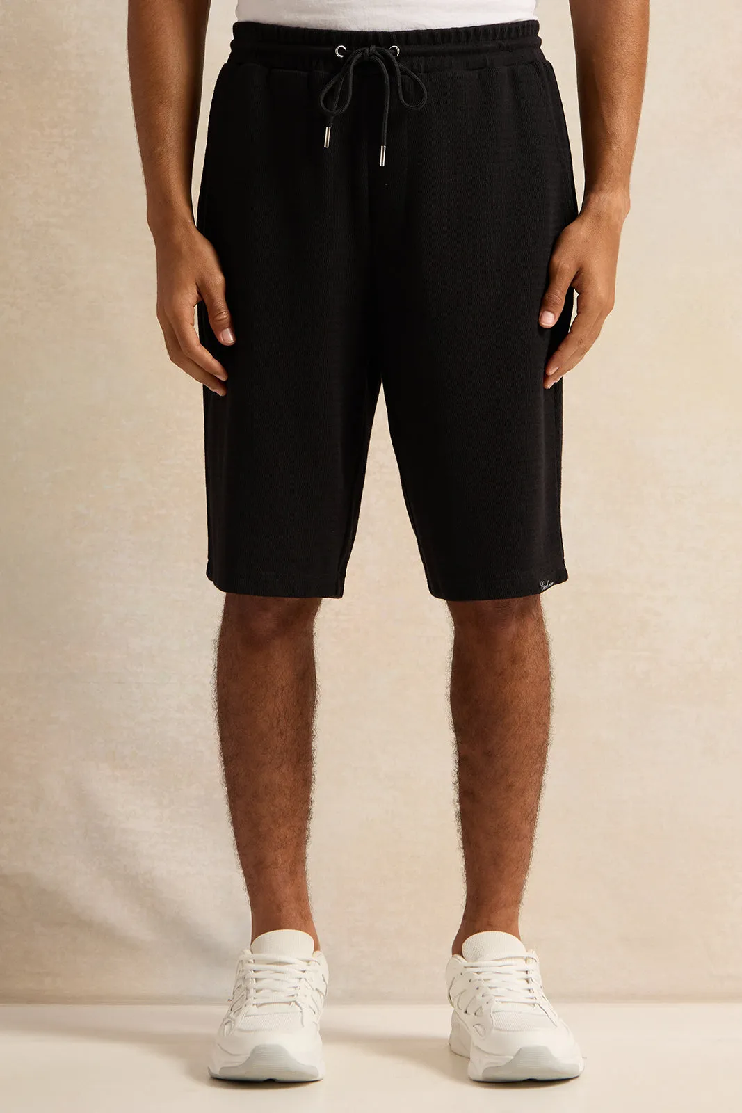 Men Black Shorts sold by Redtag